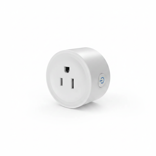Smart Wi-Fi Plug on white background