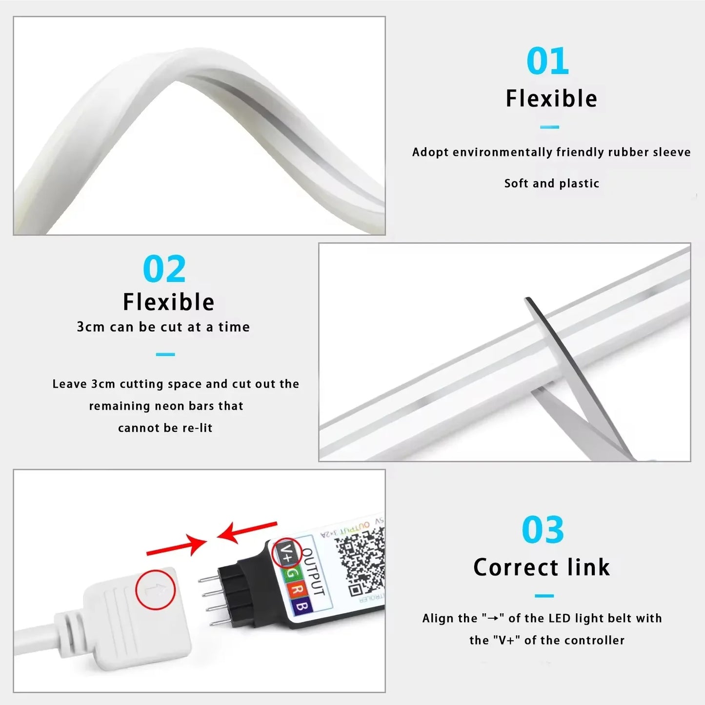 RGB Neon LED Strip Lights