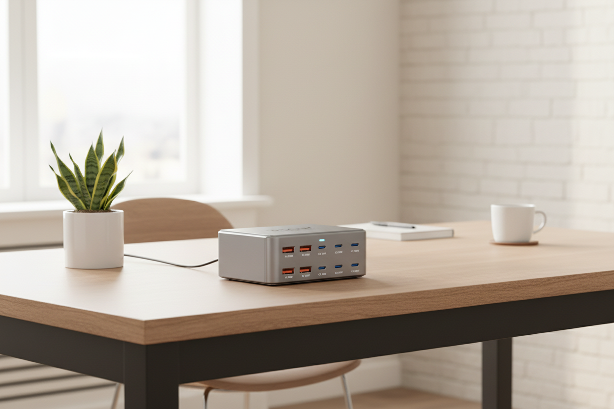 330W GaN Charging Station on aesthetic desk