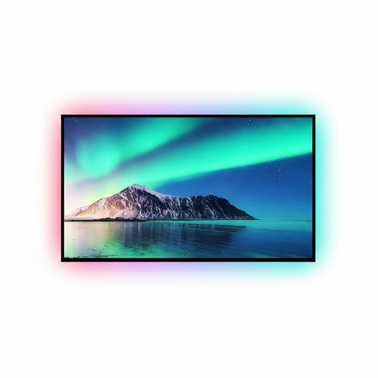 TV on White Background